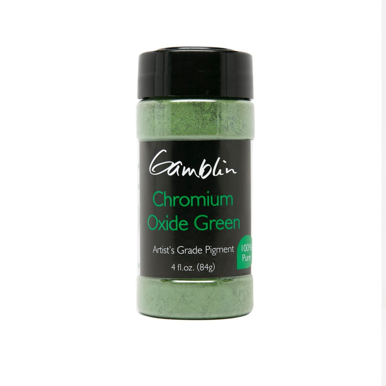 Gamblin Artist's Color Dry Pigment, 4 oz., Chromium Oxide Green